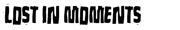 Lost in moments font preview
